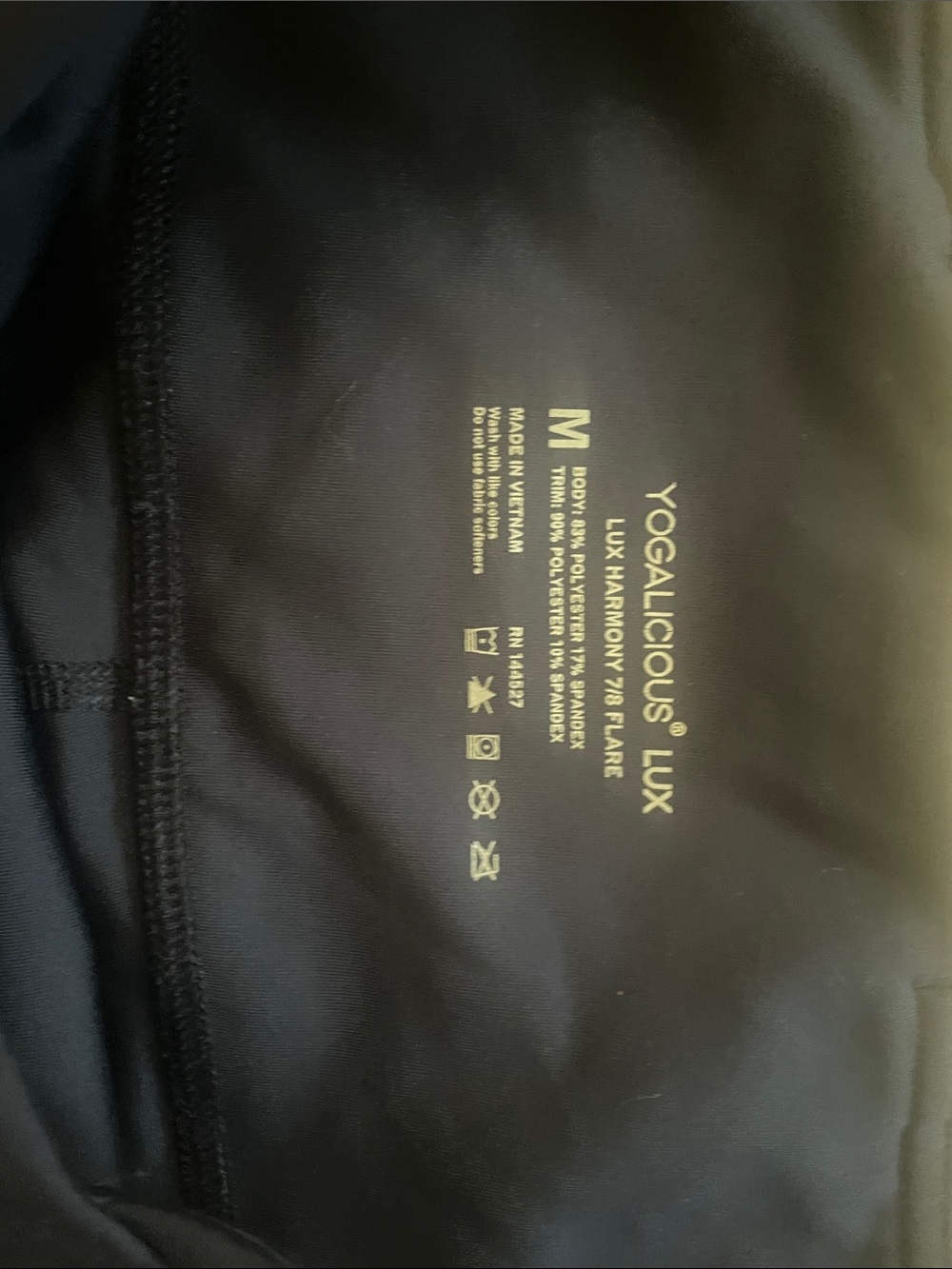 Navy High-Waist Flared Leggings | Women’s Size Medium - Picture 3 of 7